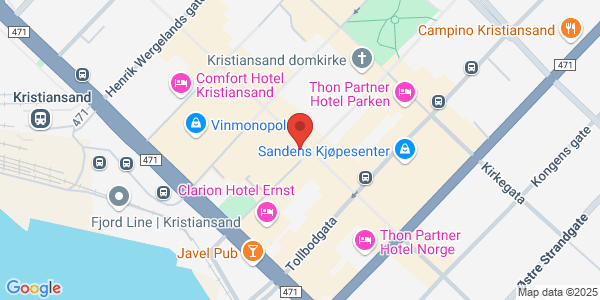 Map displaying event location