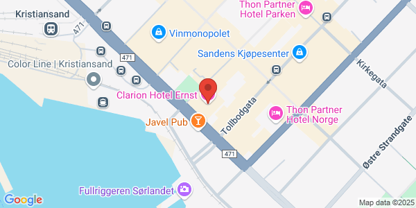 Map displaying event location