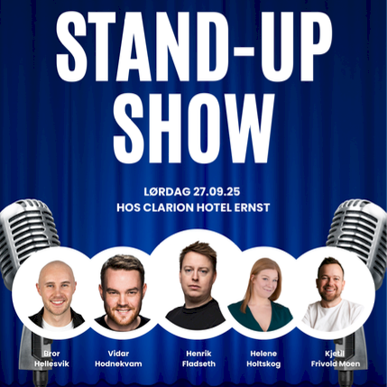 Kjetil F. Moen inviterer til Stand up Show - Clarion Hotel Ernst 27.09.25