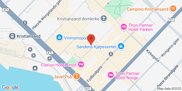 Map displaying event location
