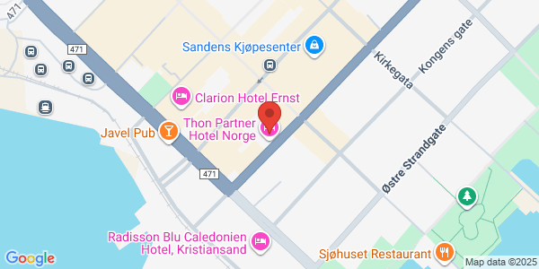 Map displaying event location
