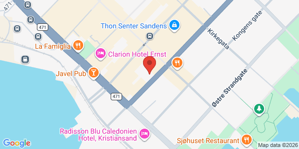 Map displaying event location