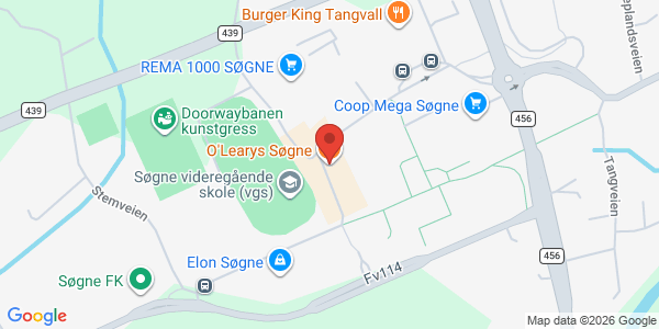 Kart som viser hvor arrangementet foregår