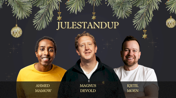 Julestandup hos O'Learys Søgne med Magnus Devold, Ahmed Mamow og Kjetil Moen