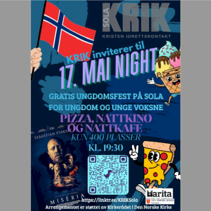17. Mai NIGHT for Ungdom og Unge Voksne