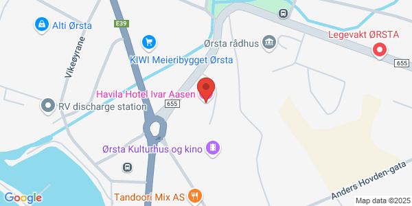 Map displaying event location