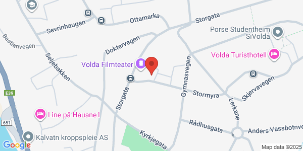 Map displaying event location