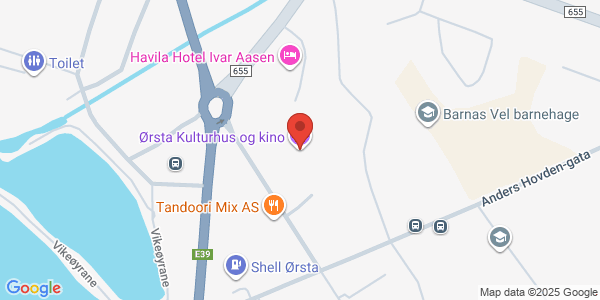 Map displaying event location