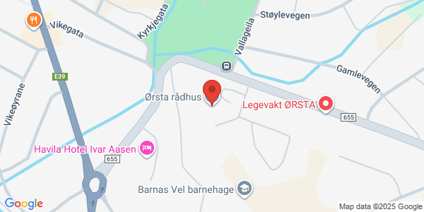 Map displaying event location