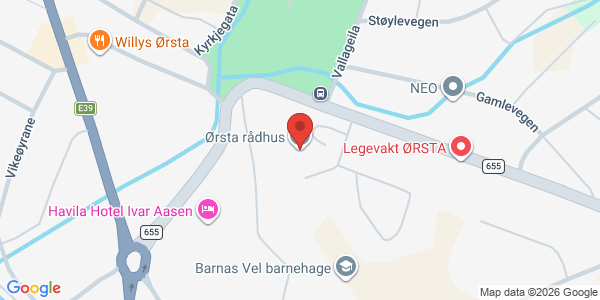 Kart som viser hvor arrangementet foregår