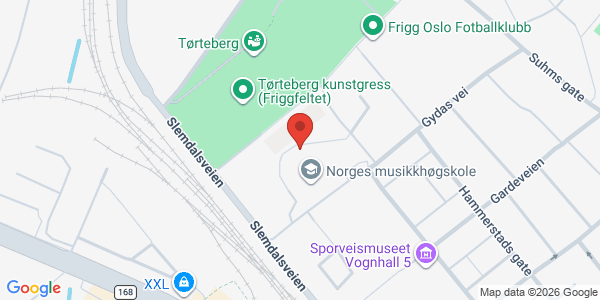 Kart som viser hvor arrangementet foregår