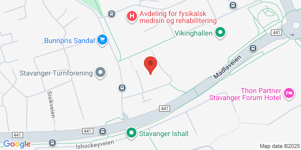 Map displaying event location