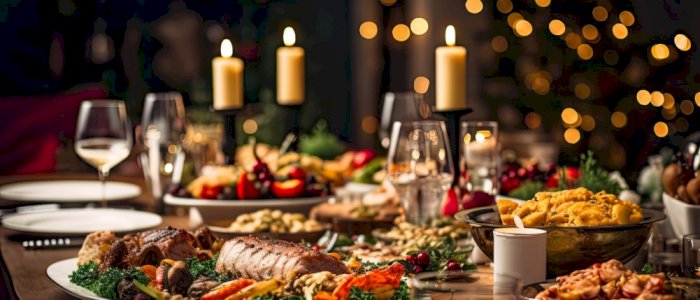 Julebord med julemiddag og musikk