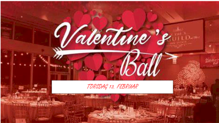 Valentines ball (inkl. garderobe og etterfest!)