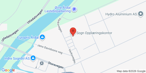 Kart som viser hvor arrangementet foregår