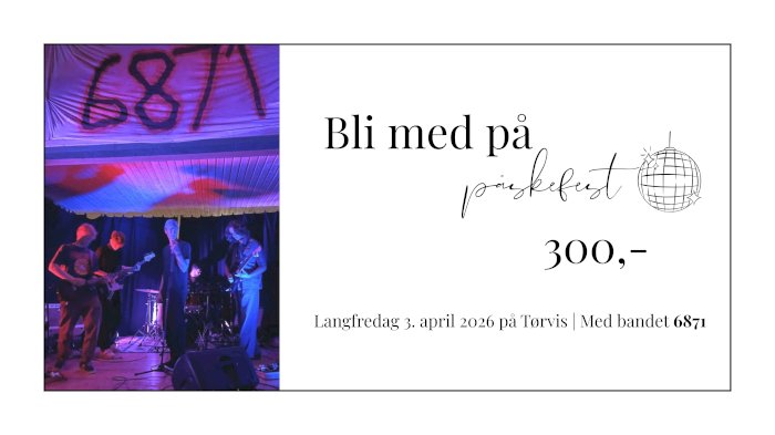 Påskefest med country-rock bandet 6871