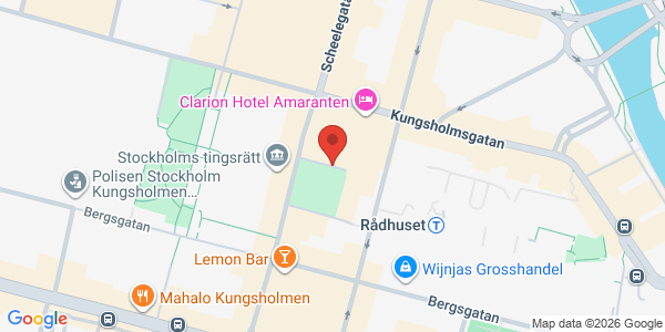 Map displaying event location
