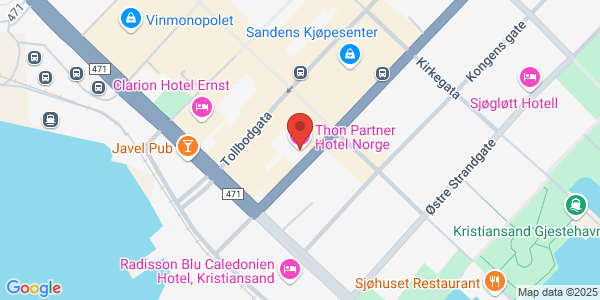 Map displaying event location