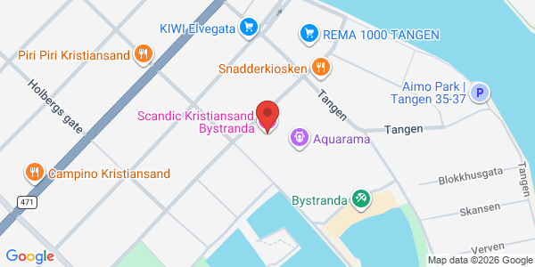 Kart som viser hvor arrangementet foregår