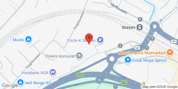 Kart som viser hvor arrangementet foregår
