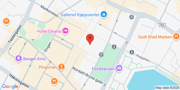 Map displaying event location