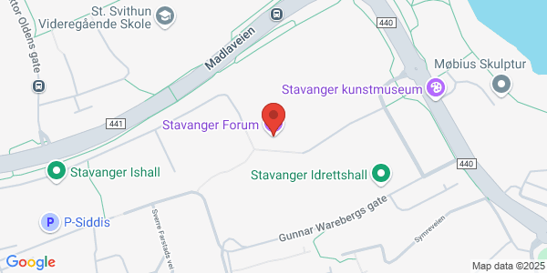 Map displaying event location