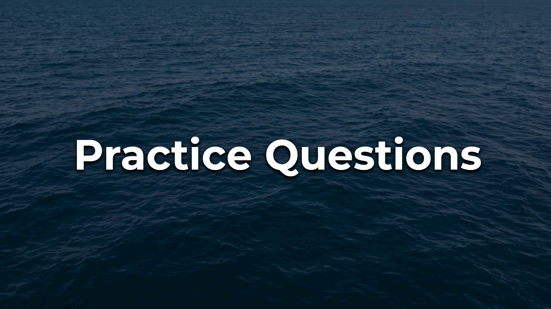 Boating Exam Practice Questions & Mock Exams