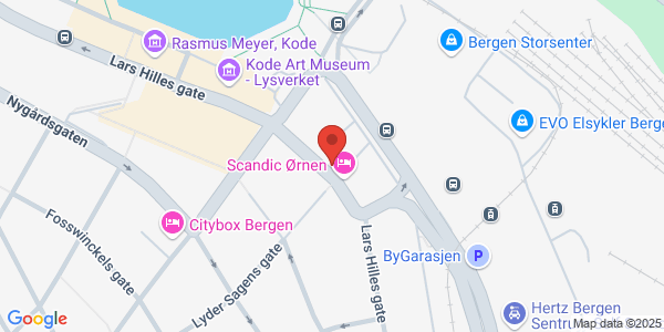 Map displaying event location