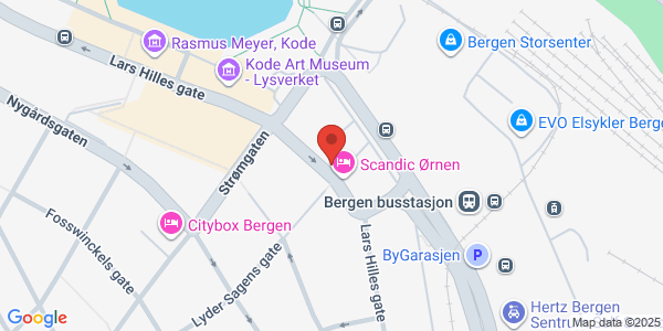 Map displaying event location