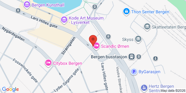 Map displaying event location