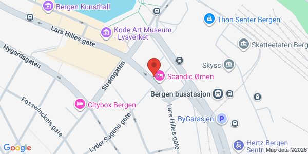 Map displaying event location