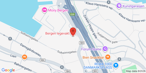 Kart som viser hvor arrangementet foregår