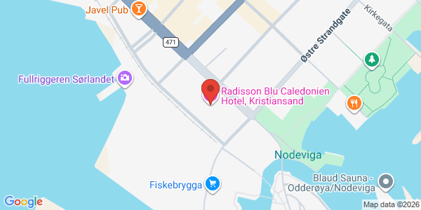 Kart som viser hvor arrangementet foregår