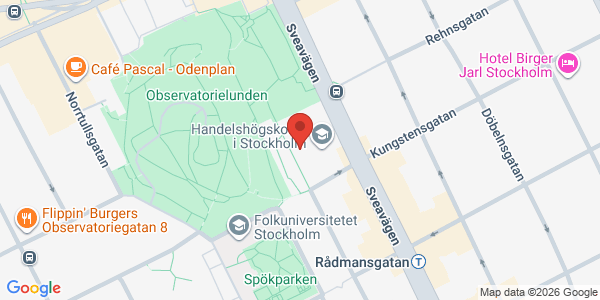 Map displaying event location