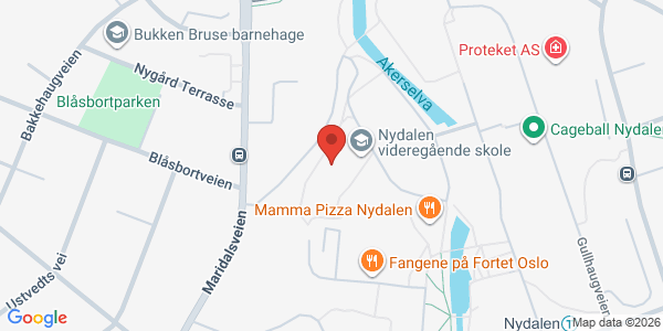 Kart som viser hvor arrangementet foregår