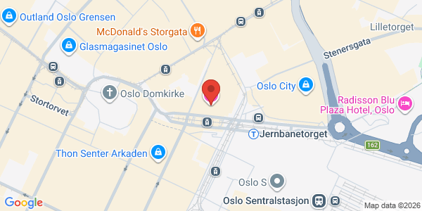 Kart som viser hvor arrangementet foregår