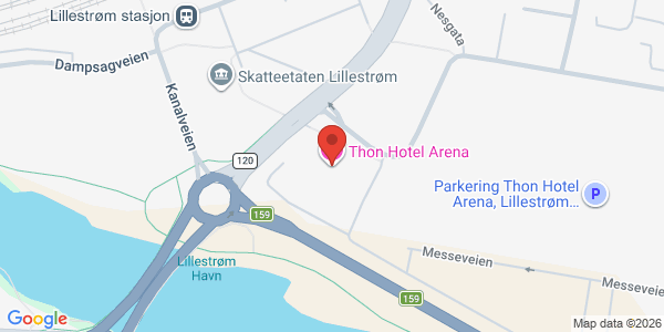 Kart som viser hvor arrangementet foregår