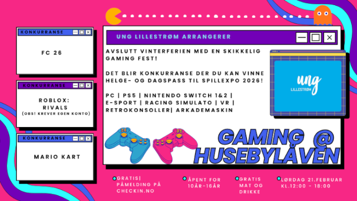 21.februar - Gaming@Husebylåven