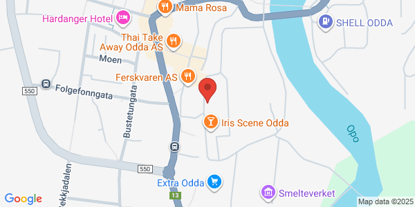 Map displaying event location