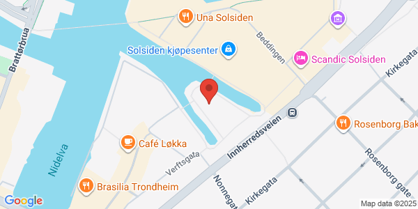 Kart som viser hvor arrangementet foregår