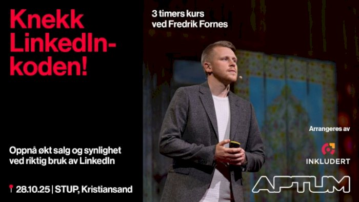 Knekk LinkedIn-koden, kurs med Fredrik Fornes