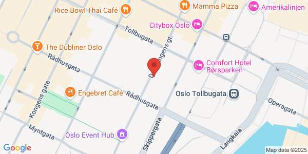 Map displaying event location
