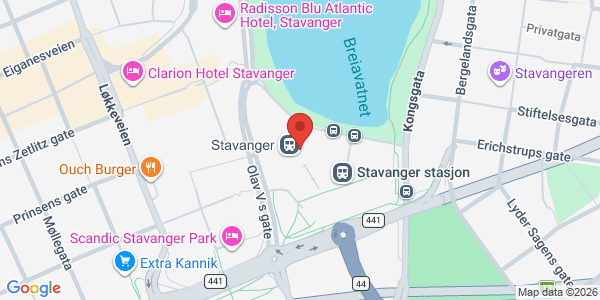 Map displaying event location
