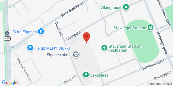 Kart som viser hvor arrangementet foregår