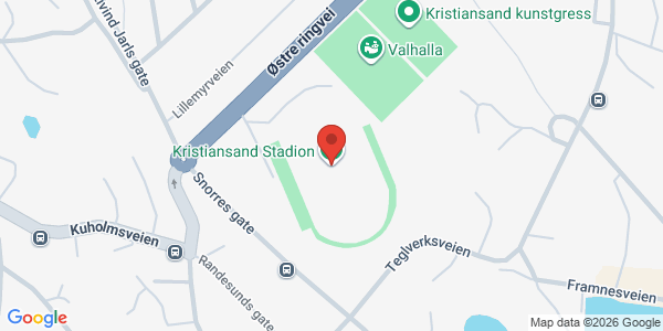 Kart som viser hvor arrangementet foregår