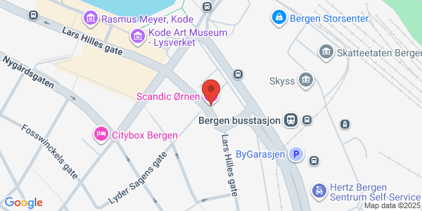 Map displaying event location