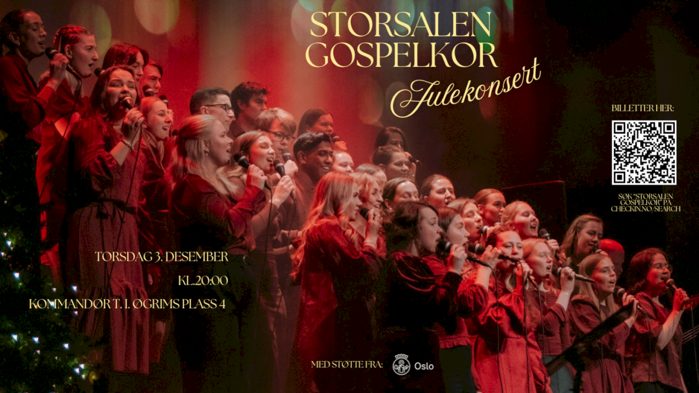 Julekonsert med Storsalen Gospelkor đ