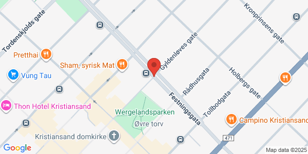 Map displaying event location