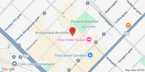 Kart som viser hvor arrangementet foregår