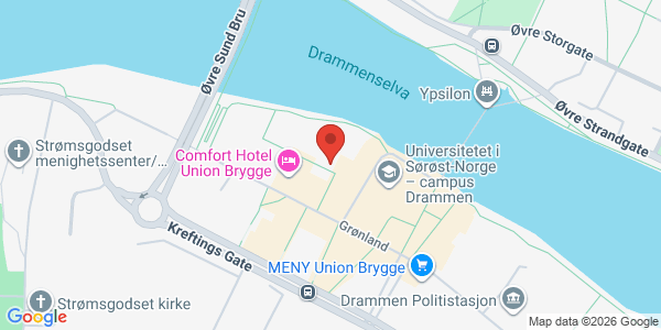 Kart som viser hvor arrangementet foregår